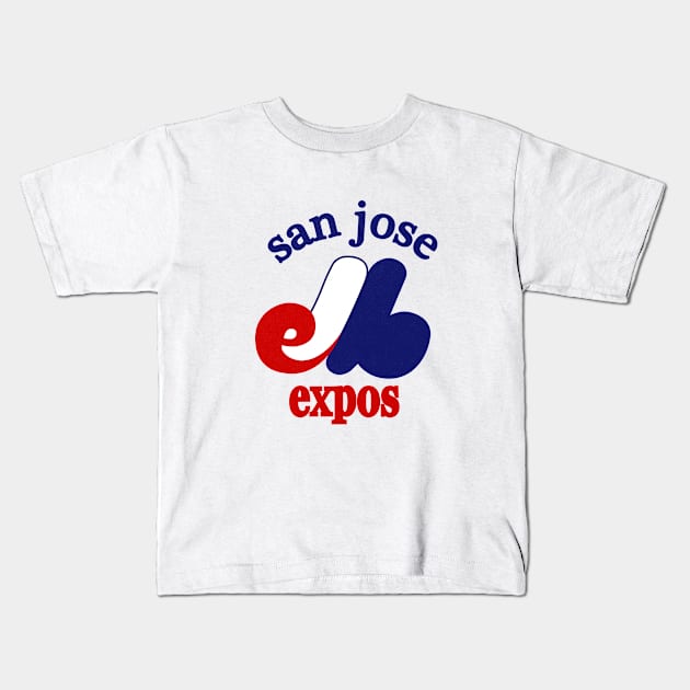 Vintage San Jose Expos Baseball 1982 Kids T-Shirt by LocalZonly